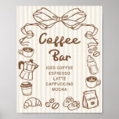 Bébé est en train de brasser Affiche de Bar à Café (Devant)