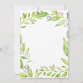 Bébé et Brunch Botanical Shower Invitation (Dos)