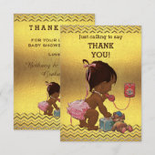 Bébé ethnique de chevrons d'or sur le Merci de (Devant / Derrière)