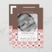 BÉBÉ FAIRE-PART :: Bonjour bébé 3 (Devant / Derrière)