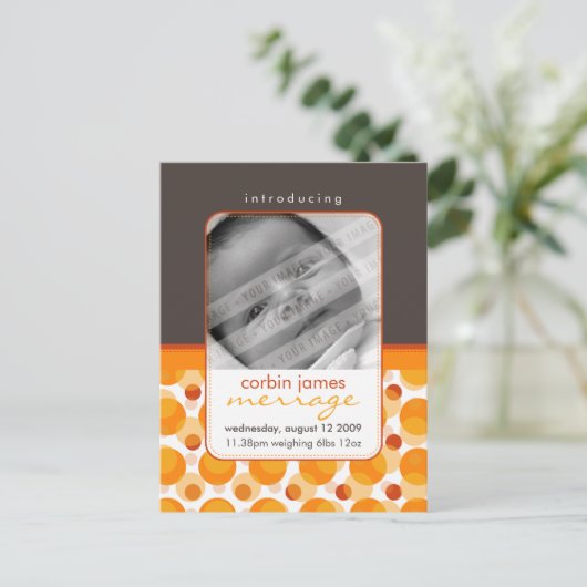 BÉBÉ FAIRE-PART :: Bonjour bébé 5 (Debout devant)