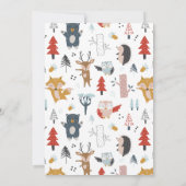 BÉBÉ FAIRE-PART DE NAISSANCE Animaux boisés (Dos)