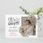 Bébé Faire-part de naissance Carte photo élégant F (Debout devant)