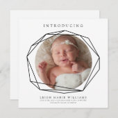 BÉBÉ FAIRE-PART DE NAISSANCE Introduire bébé (Devant / Derrière)