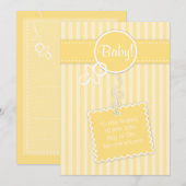 Bébé! Faire-part (invitation) (Devant / Derrière)