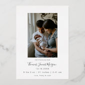 Bébé Faire-part Noël Photo Foil Holiday (Verso)