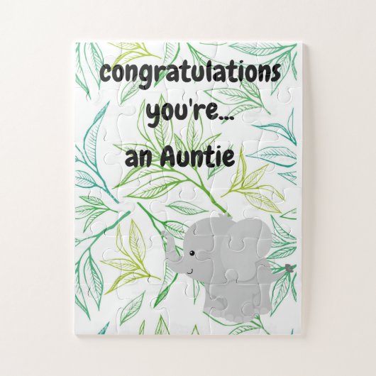 Bébé Faire-part Puzzle cadeau! (Vertical)