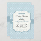 Bébé fantaisie Boy Shower Invitation (Devant / Derrière)
