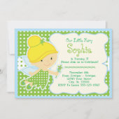 Bébé, Fée de bébé Invitations de fête d'anniversai (Devant)