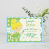 Bébé, Fée de bébé Invitations de fête d'anniversai (Debout devant)