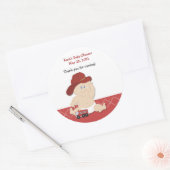 BÉBÉ FIGHTER Baby shower Favoriser Sticker (Enveloppe)