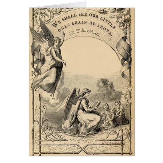 Bébé fille ange de fausse couche Religieux (Devant)