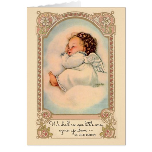 Bébé Fille Ange Religieux Fausses Couches (Devant)