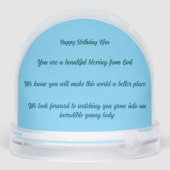 Bébé Fille Anniversaire Peau Noire Sirène (Arrière)