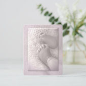 Bébé Fille Baptême Invitation (Debout devant)