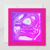 Bébé Fille Bébé Douche Invitations (10) (Devant)