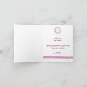 Bébé fille Carte de remerciements (Intérieur)