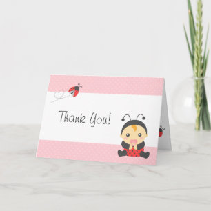 Bébé fille coccinelle mignonne, Merci