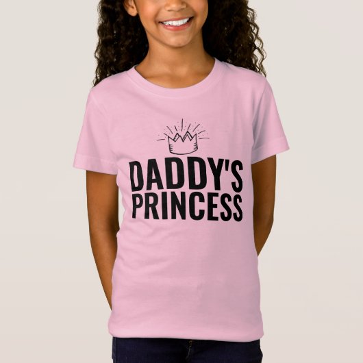 BÉBÉ FILLE DADDY'S PRINCESS GIRLS T-SHIRTS (Devant)