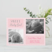 Bébé fille Faire-part (Debout devant)