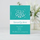 Bébé fille Faire-part de naissance (Debout devant)