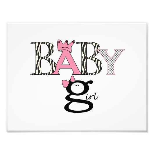 Bébé fille - Faire-part - Photo - Mur pendage (Devant)