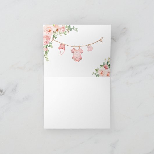 Bébé fille Merci de ligne de linge (Intérieur)