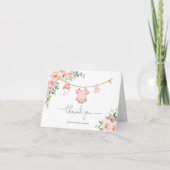 Bébé fille Merci de ligne de linge (Devant)