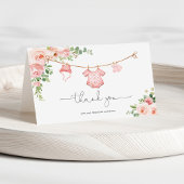 Bébé fille Merci de ligne de linge