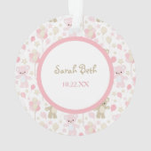 Bébé Fille Pink Teddy Ours et Ballons (dos)