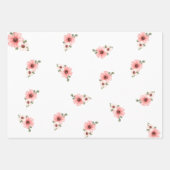 Bébé fille rose éléphant emballage papier (Devant 2)