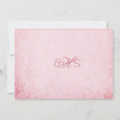 Bébé fille rose Faire-part de naissance (Dos)