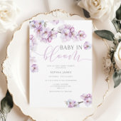 Bébé fleur de cerisier lilas en fleur invitation