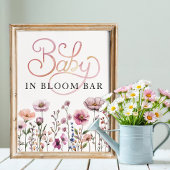 Bébé fleur sauvage dans Bloom Bloom Bar Poster - D