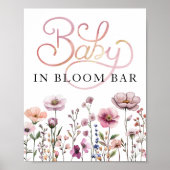 Bébé fleur sauvage dans Bloom Bloom Bar Poster - D (Devant)