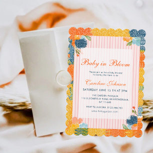 Bébé Fleur Sauvage en Fleur Invitation Baby Shower