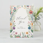 Bébé fleur sauvage en Fleur Merci plat (Debout devant)