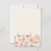 Bébé fleur sauvage en fleurs Baby shower Merci (Dos)