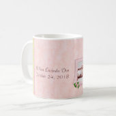 Bébé Fleurs roses Mug (Devant gauche)