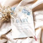 BÉBÉ Floral BLOOM Baby shower Invitation