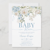 BÉBÉ Floral BLOOM Baby shower Invitation (Devant)