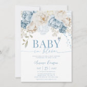 BÉBÉ Floral BLOOM Baby shower Invitation (Devant)