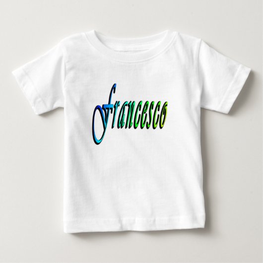 Bébé Francesco, Nom, Logo, T-shirt blanc pour garçons (Devant)
