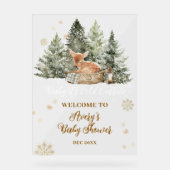 Bébé froid à l'extérieur du Baby shower d'hiver de (Recto)