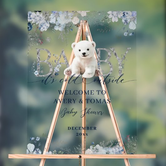 Bébé froid à l'extérieur Floral & Ours Bébé Garçon (Neutre)