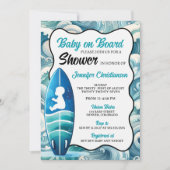 Bébé garçon à bord Invitation Baby shower (Devant)