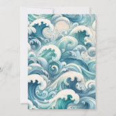 Bébé garçon à bord Invitation Baby shower (Dos)