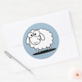 Bébé garçon agneau bleu autocollants (Enveloppe)