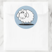 Bébé garçon agneau bleu autocollants (Sac)