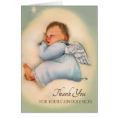 Bébé garçon Angel Merci condoléances (Devant)